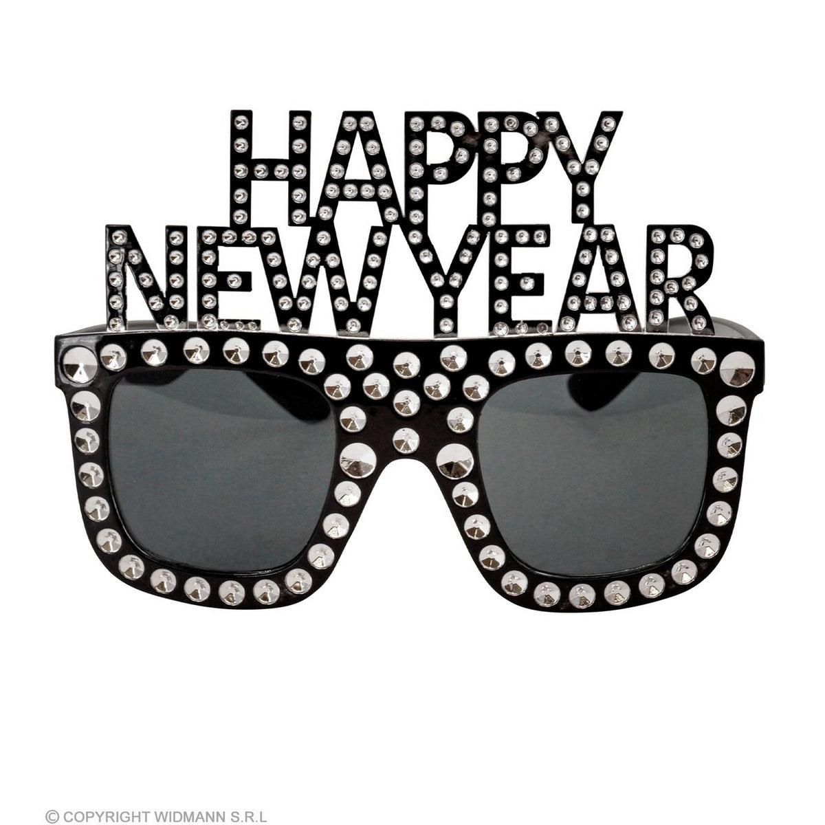 Op deze afbeelding zie je een Accessoires, van het merk Widmann. Bril Happy New Year Zilver