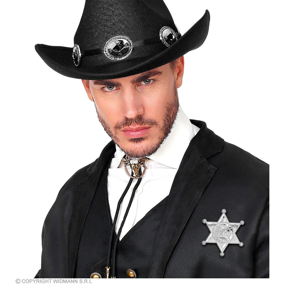 Op deze afbeelding zie je een Accessoires, van het merk Widmann. Sheriff Ster Zilver