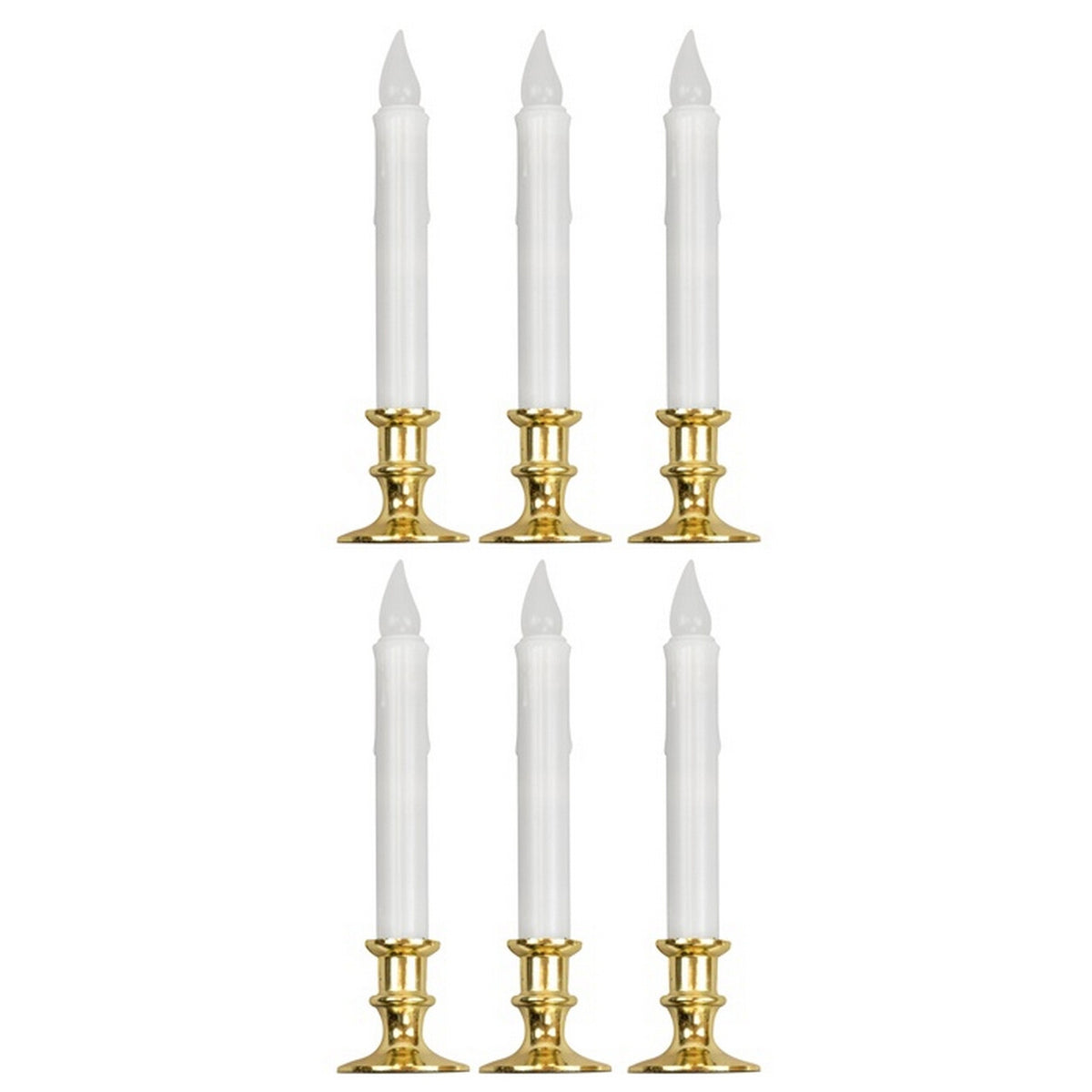 Op deze afbeelding zie je een Decoratie, van het merk Widmann. Kaarsen Set 6 Stuks Met Flikkerend Licht En Timer