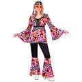 Style Années 70 Bulles Roses Costume
