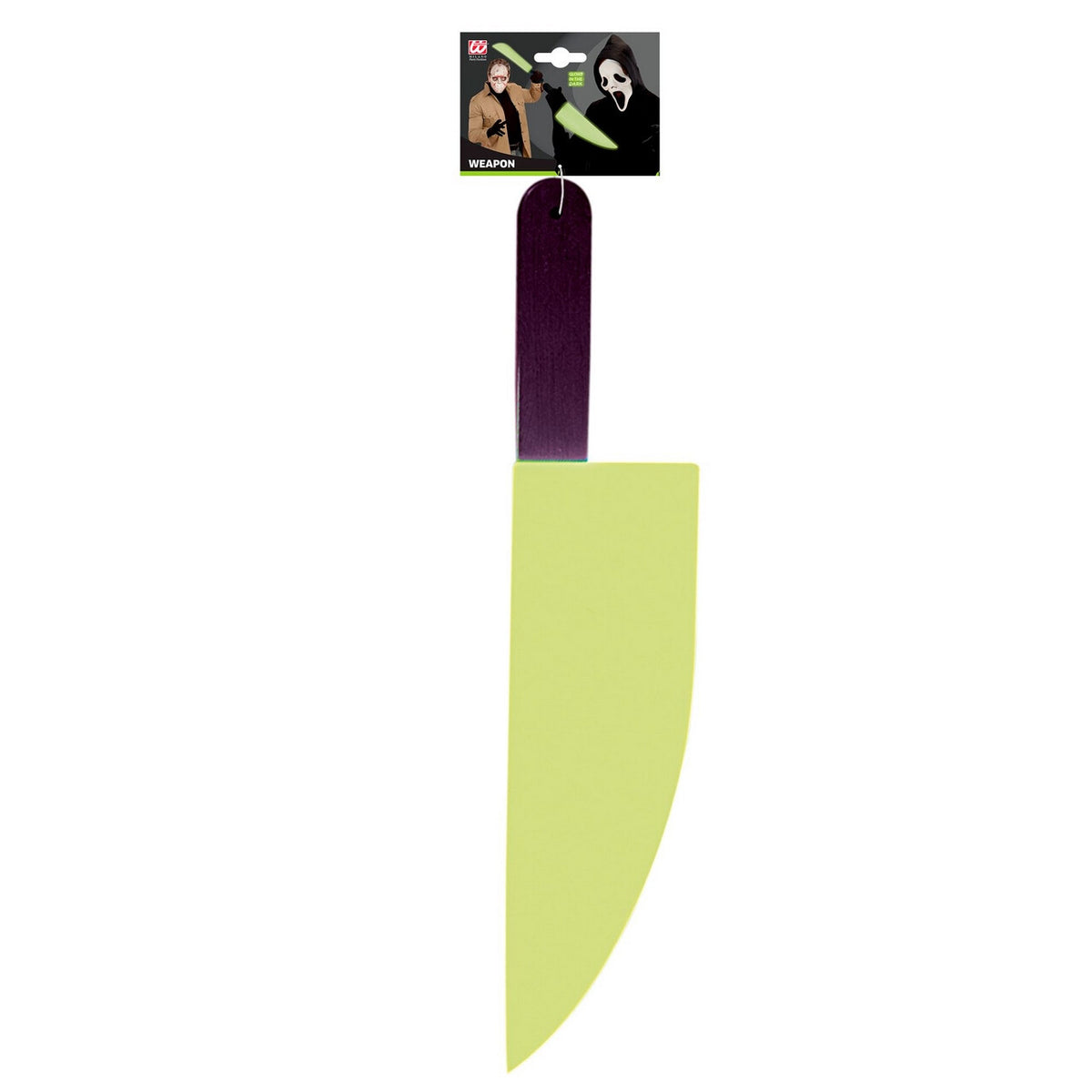 Op deze afbeelding zie je een Accessoires, van het merk Widmann. Glow In The Dark Mes 49 Centimeter