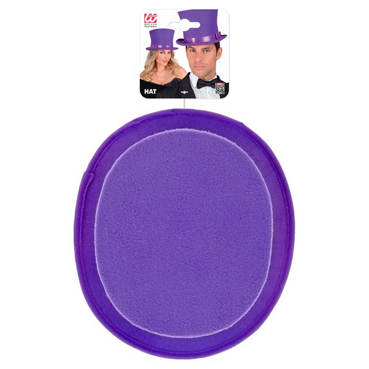 Op deze afbeelding zie je een Accessoires, van het merk Widmann. Hoge Deftige Hoed Paars