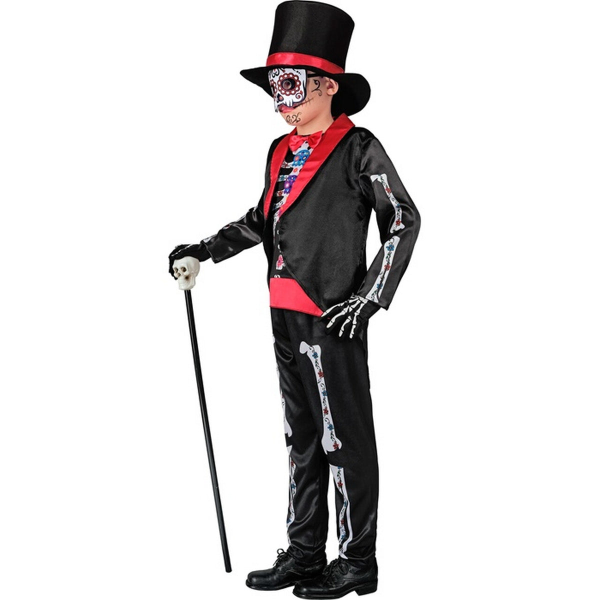Op deze afbeelding zie je een Kostuums, van het merk Widmann. Mister Mexican Bones Jongen Kostuum