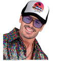 Lunettes Hip Hop Noir Années 90 Verres Bleus