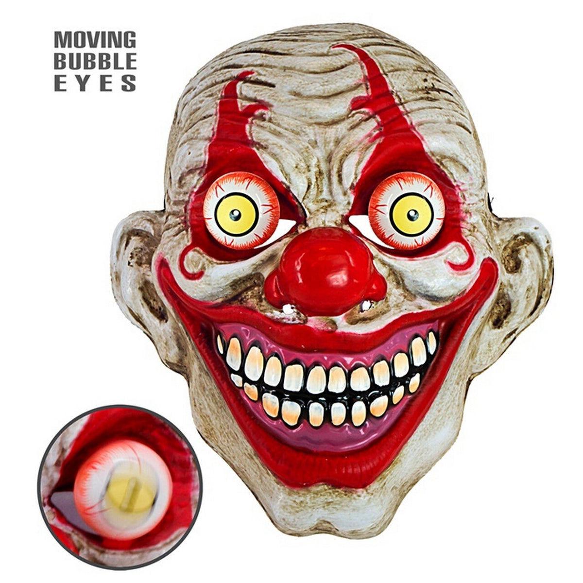 Op deze afbeelding zie je een Accessoires, van het merk Widmann. Masker Smiling Clown Met Wiebel Ogen