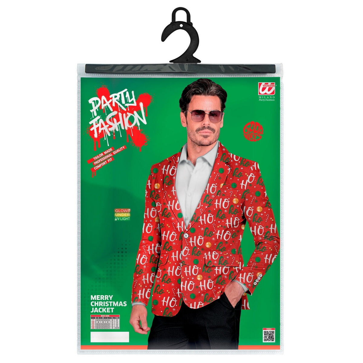 Op deze afbeelding zie je een Kostuums, van het merk Widmann. Ho Ho Santa Komt Zo Colbert Man