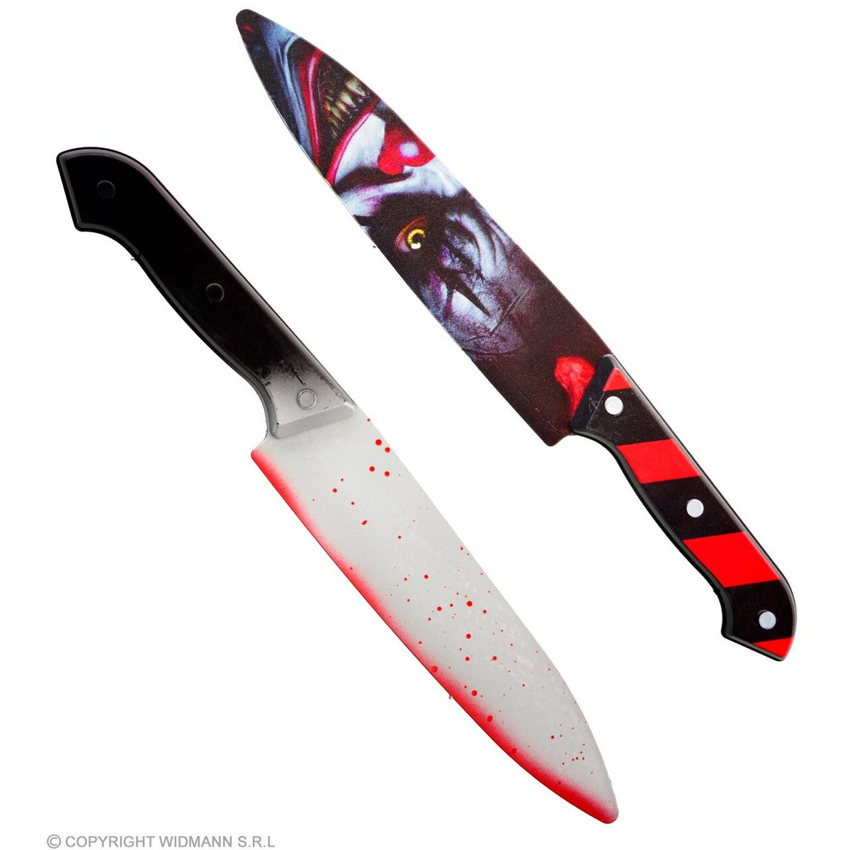 Op deze afbeelding zie je een Accessoires, van het merk Widmann. Horror Mes Clown Time To Kill
