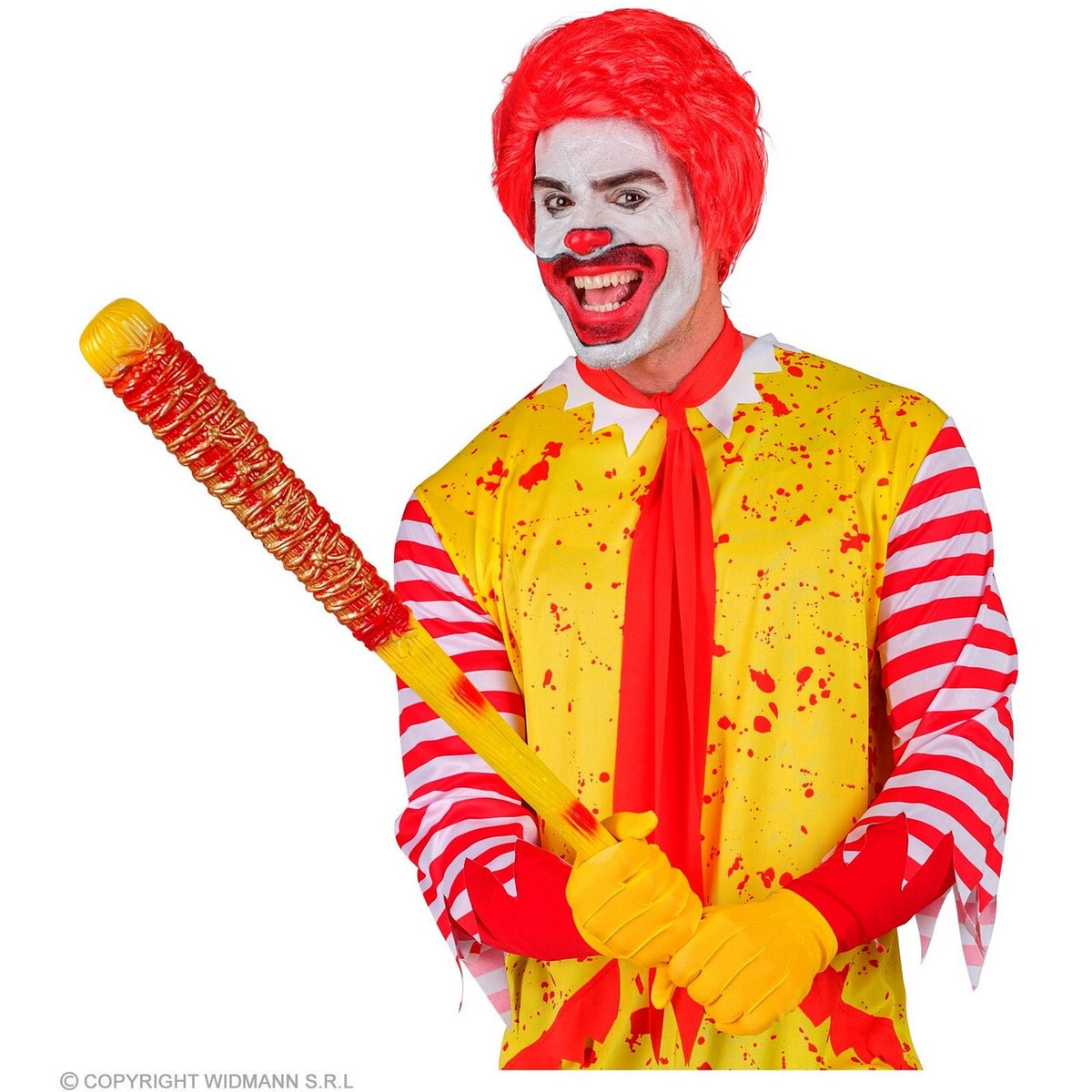 Op deze afbeelding zie je een Accessoires, van het merk Widmann. Baseball Knuppel Met Prikkeldraad