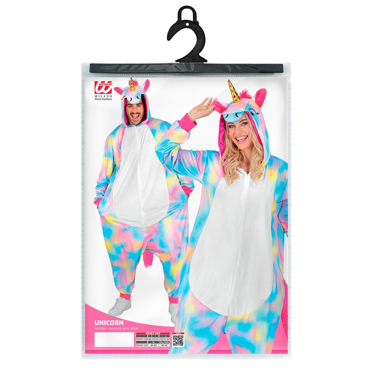 Op deze afbeelding zie je een Kostuums, van het merk Widmann. De Enige Echte Eenhoorn Onesie Kostuum