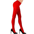 Collant Coccinelle Rouge à Pois Noirs