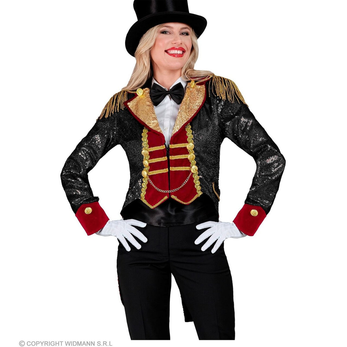 Op deze afbeelding zie je een Kostuums, van het merk Widmann. Pailletten Slipjas Showgirl Shirley Vrouw
