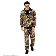 Op deze afbeelding zie je een Kostuums, van het merk Widmann. Militaire Bootcamp Trainingspak Kostuum