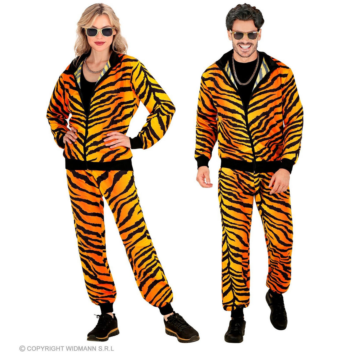 Op deze afbeelding zie je een Kostuums, van het merk Widmann. Trainen In Tijger Modus Trainingspak Kostuum