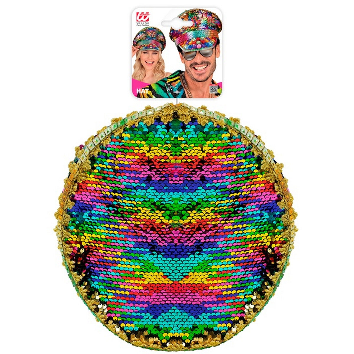 Op deze afbeelding zie je een Accessoires, van het merk Widmann. Festival Pet Rainbow Proud