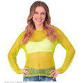 T-Shirt Résille Néon Jaune
