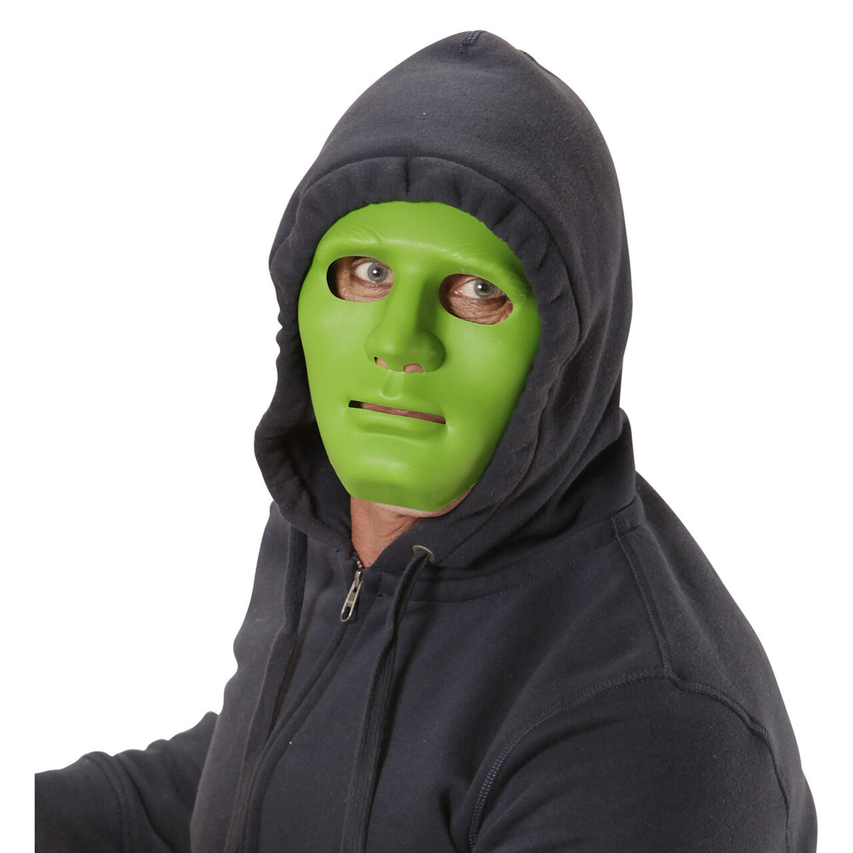 Op deze afbeelding zie je een Accessoires, van het merk Widmann. Classic Creep Masker Groen