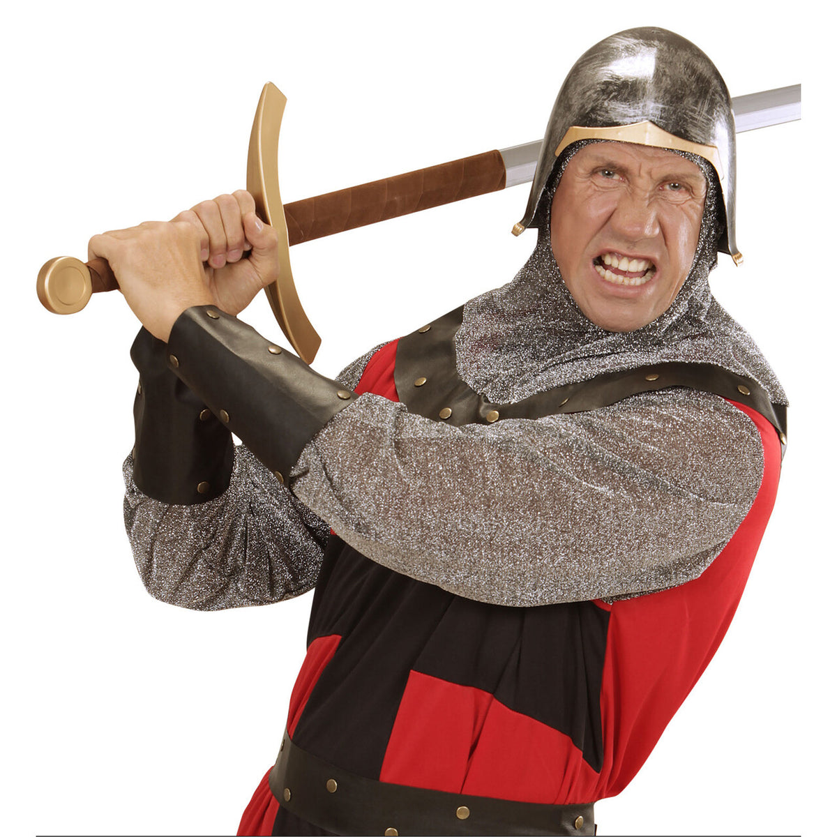 Op deze afbeelding zie je een Accessoires, van het merk Widmann. Middeleeuwse Gevechtshelm Braveheart