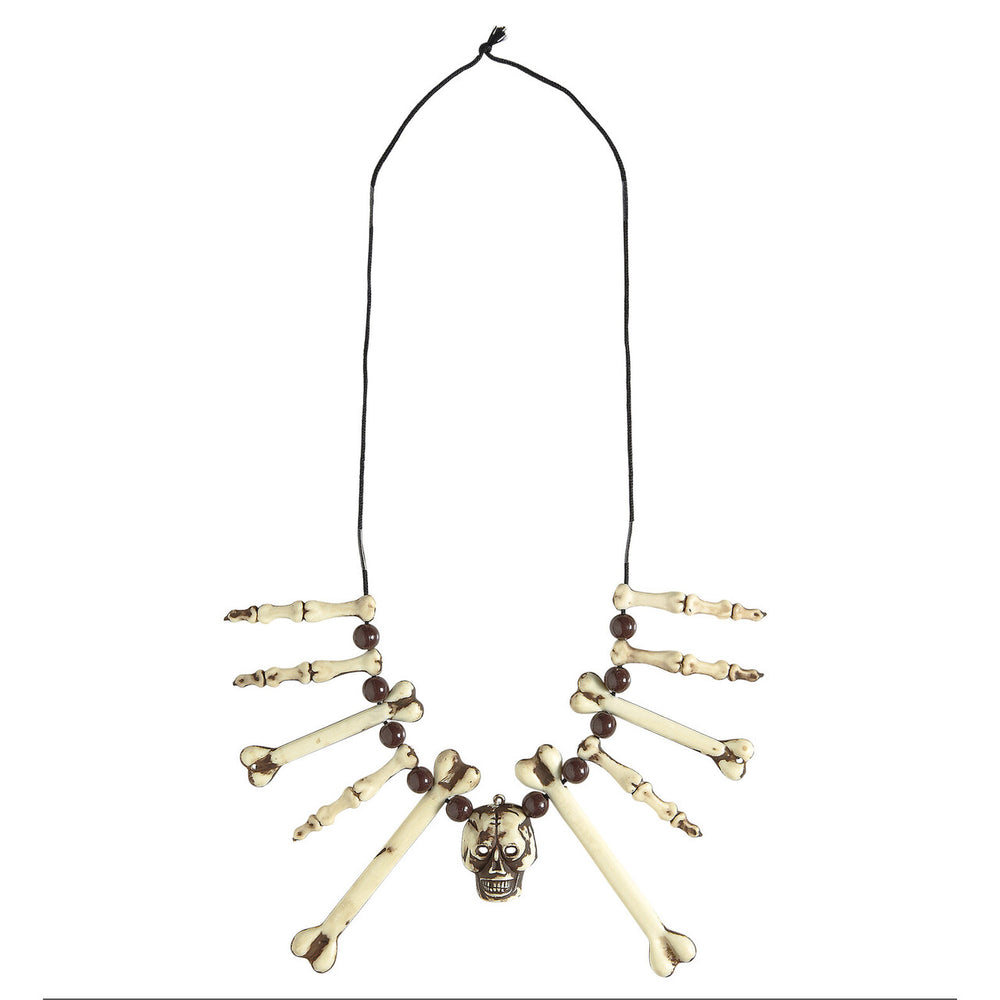 Op deze afbeelding zie je een Accessoires, van het merk Widmann. Ketting Schedel Met Botten Afrikaanse Koning