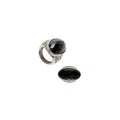 Bague Gentleman Gothique Avec Pierre Noire