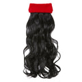 Bandeau Rouge Sportif Avec Cheveux Noirs Bouclés