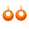 Boucles D’oreilles Flower Girl Néon Orange