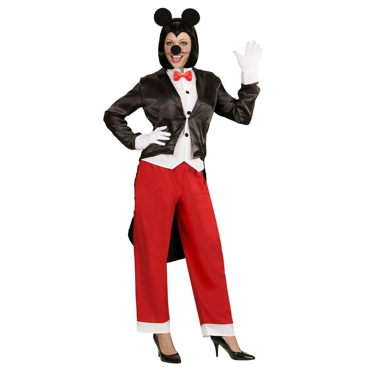 Op deze afbeelding zie je een Kostuums, van het merk Widmann. Broek En Pak Minnie Muis Dame Vrouw