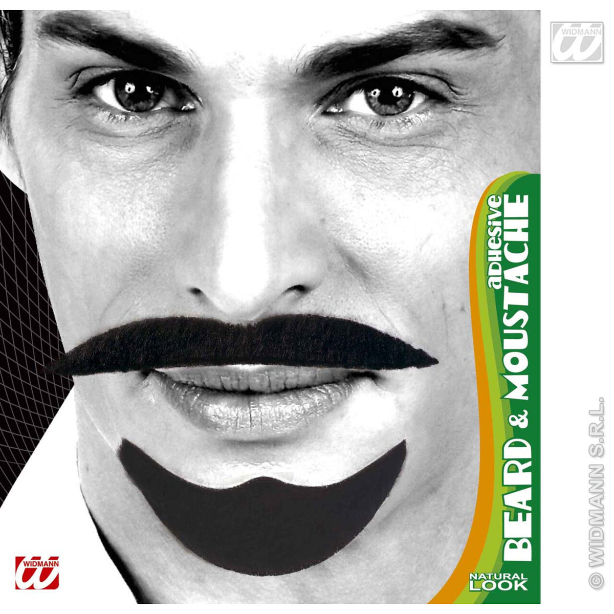 Op deze afbeelding zie je een Accessoires, van het merk Widmann. Baard En Snor Zwart, Arabier