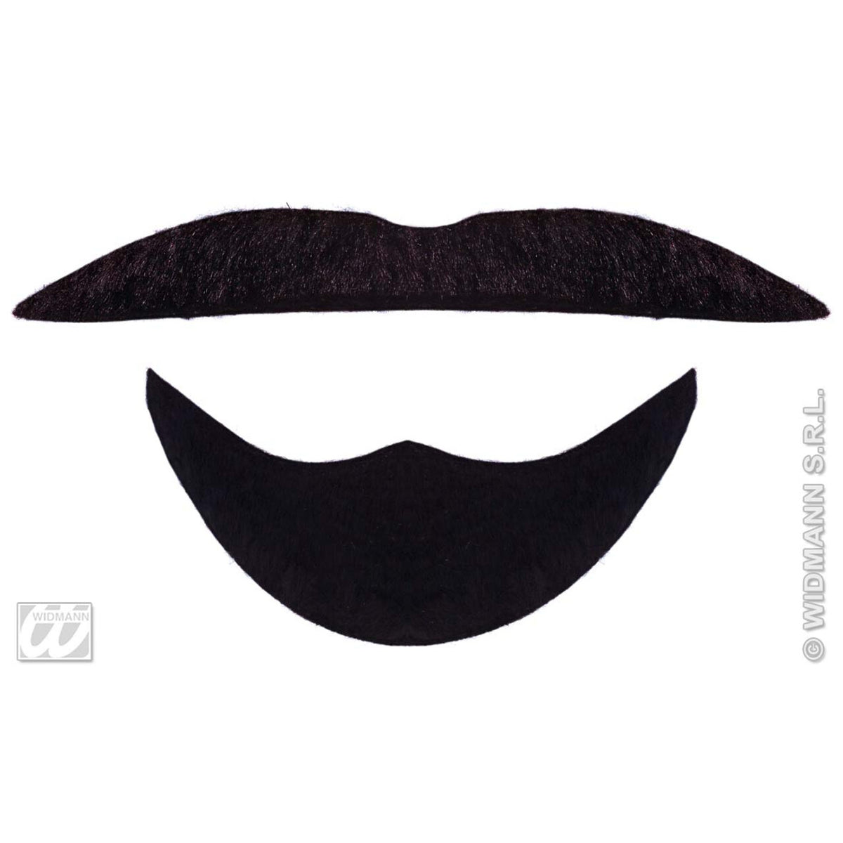 Op deze afbeelding zie je een Accessoires, van het merk Widmann. Baard En Snor Zwart, Arabier