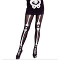 Collants Squelette Os Blancs