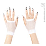 Gants Réseau Sans Doigts Blancs