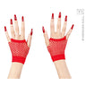 Gants En Résille Sans Doigts Rouge
