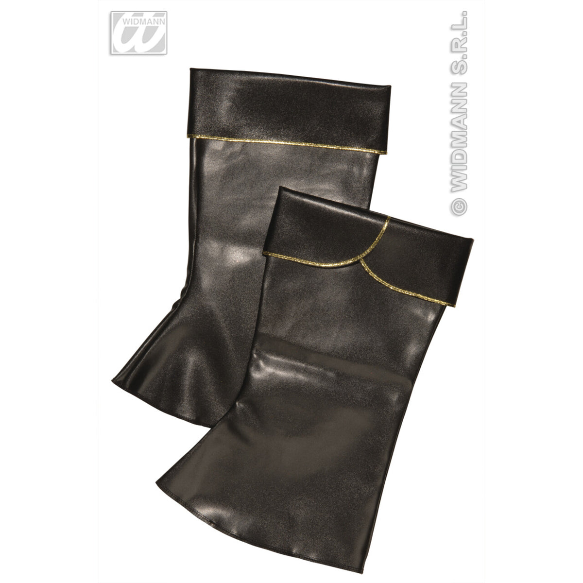 Op deze afbeelding zie je een Accessoires, van het merk Widmann. Opzetlaarzen Lederlook