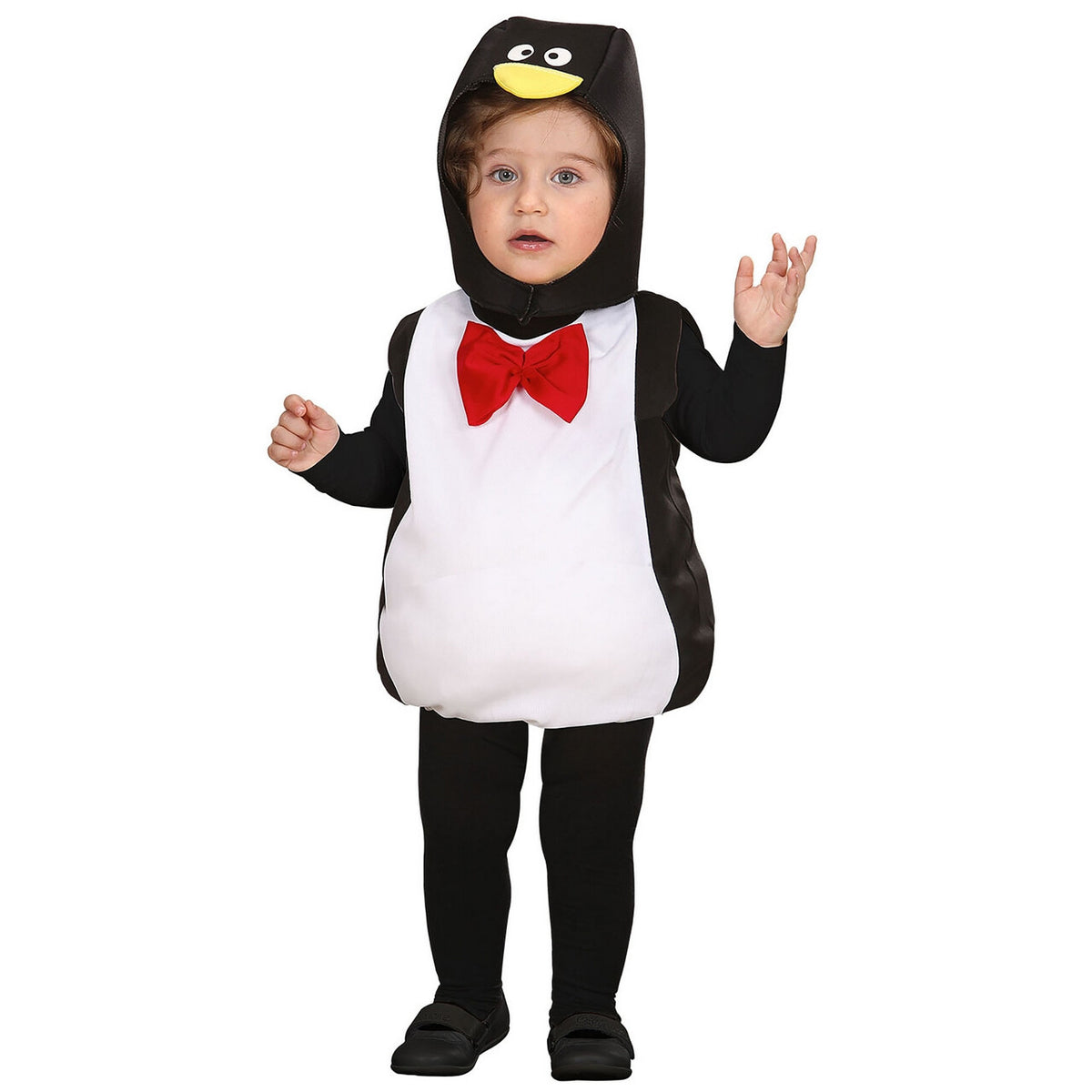 Op deze afbeelding zie je een Kostuums, van het merk Widmann. Opgevulde Pinguin Kind Kostuum Kind