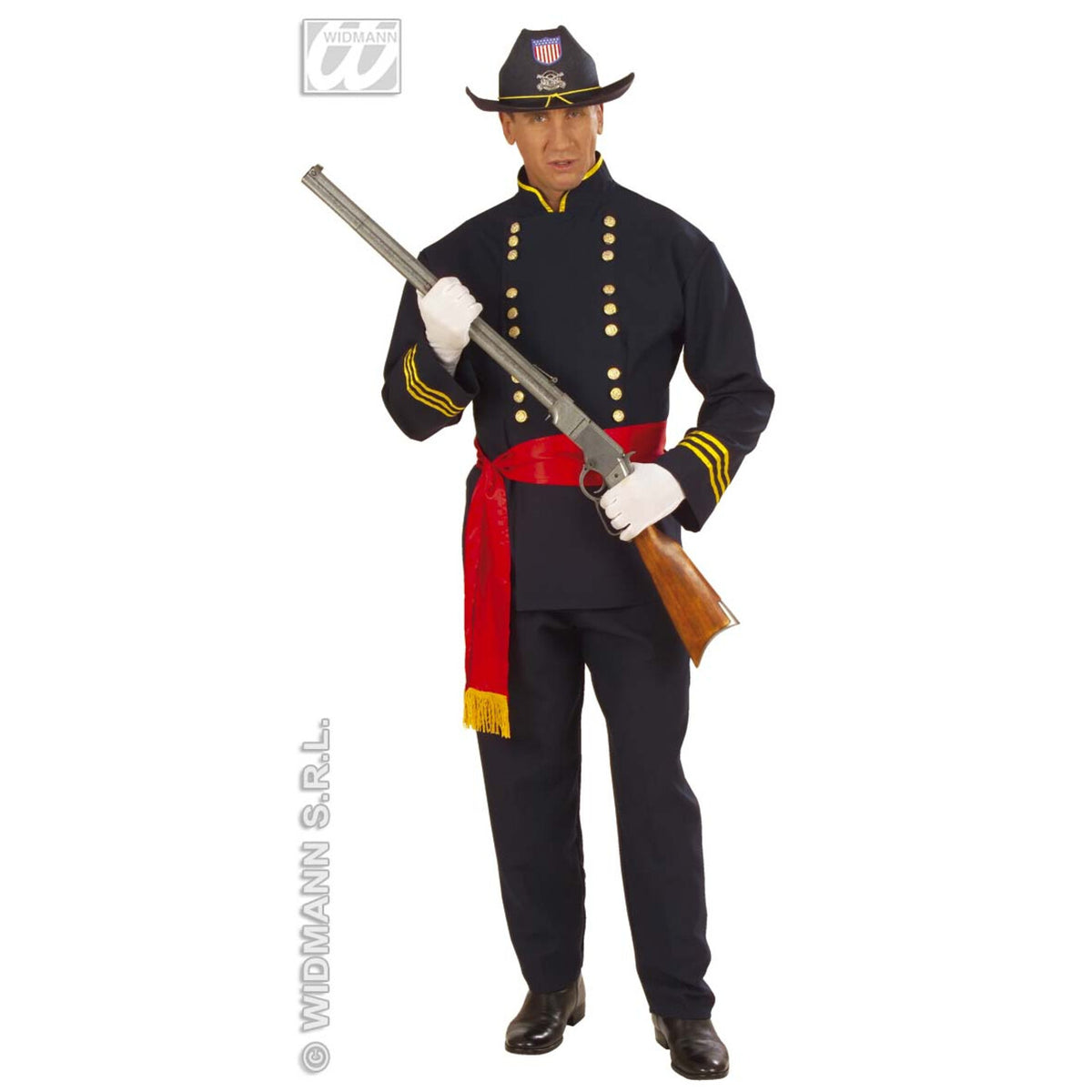 Op deze afbeelding zie je een Accessoires, van het merk Widmann. Burgeroorlog Hoed + Decoratie