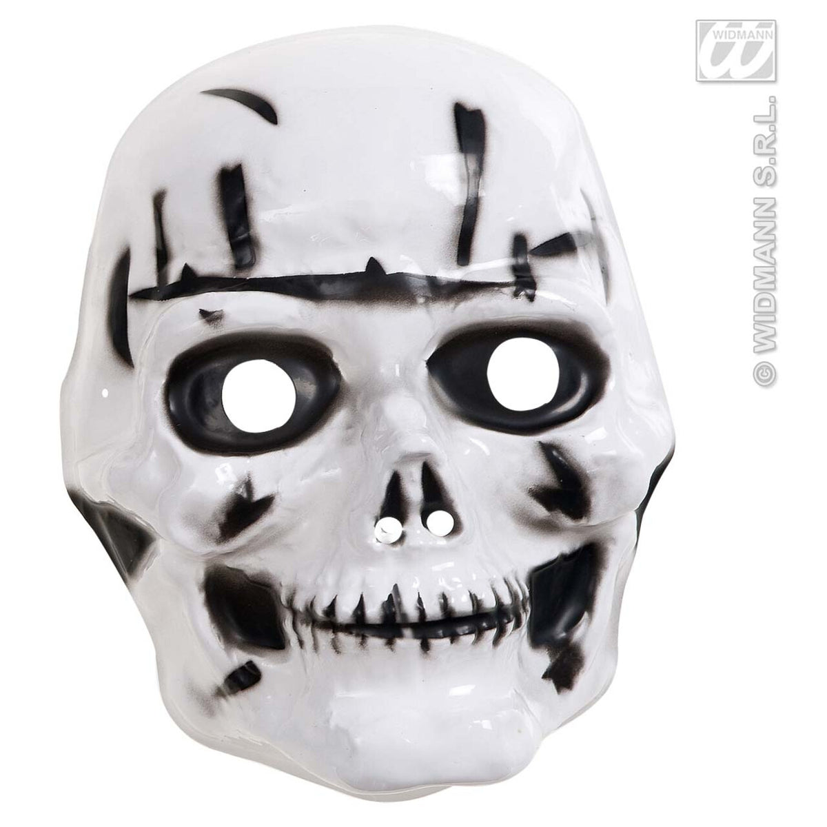 Op deze afbeelding zie je een Accessoires, van het merk Widmann. Kindermasker Schedel