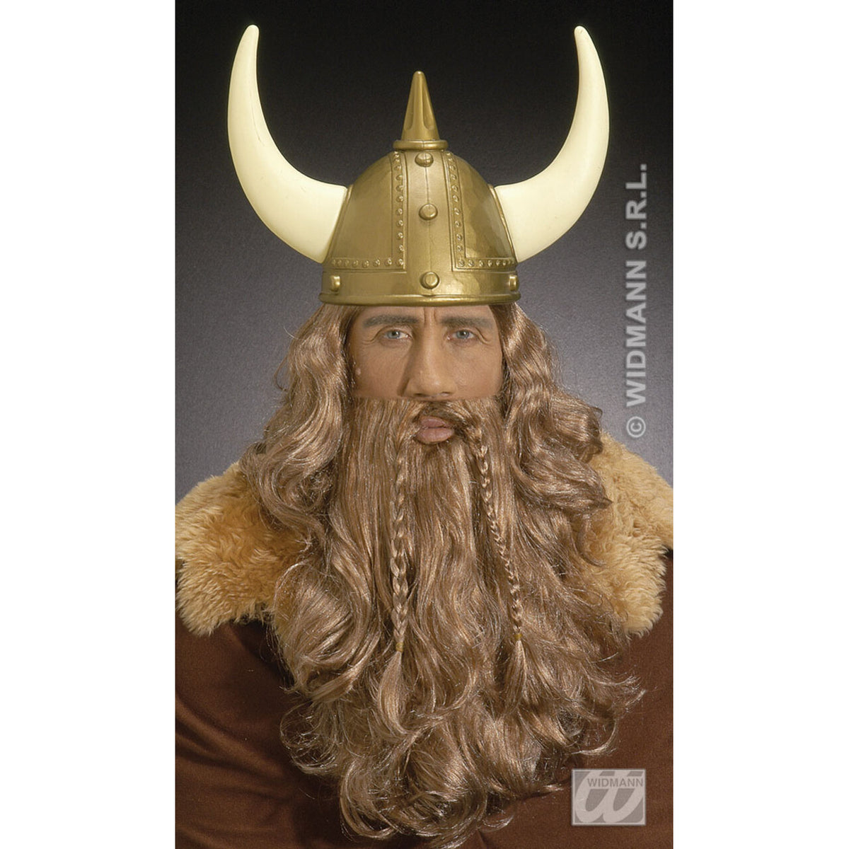 Op deze afbeelding zie je een Accessoires, van het merk Widmann. Luxe Viking Helm Met Spijkers