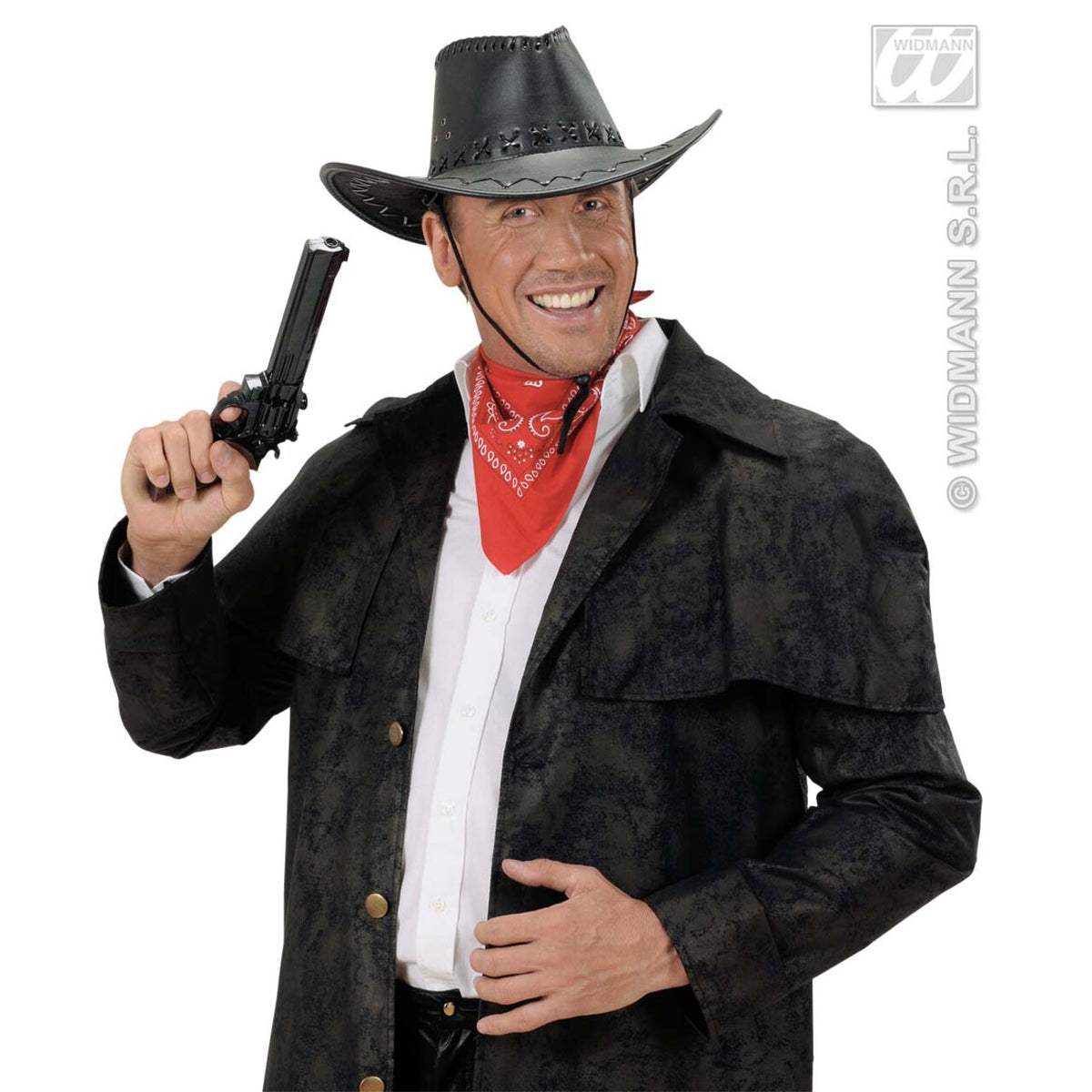 Op deze afbeelding zie je een Accessoires, van het merk Widmann. Vodka Cowboy Pistool 30 Centimeter