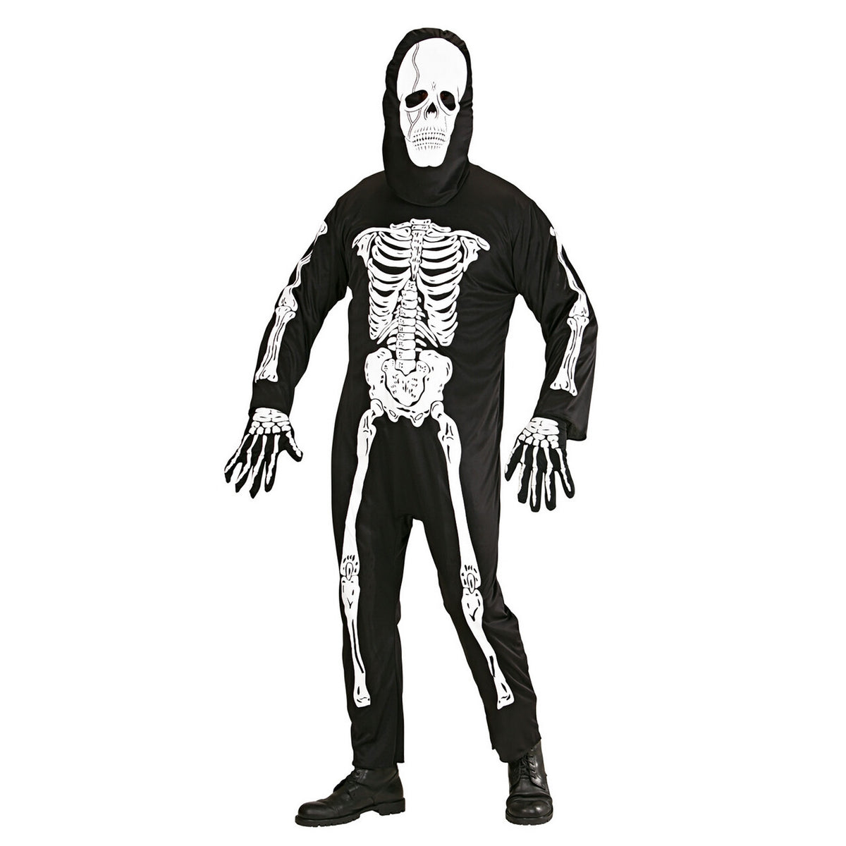 Op deze afbeelding zie je een Kostuums, van het merk Widmann. Mr. Skeleton Rontgen Kostuum Man