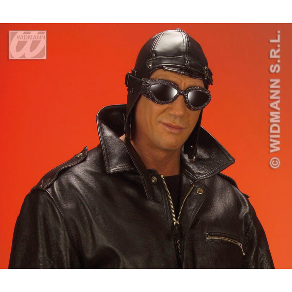 Op deze afbeelding zie je een Accessoires, van het merk Widmann. Hoed Aviator, Lederlook