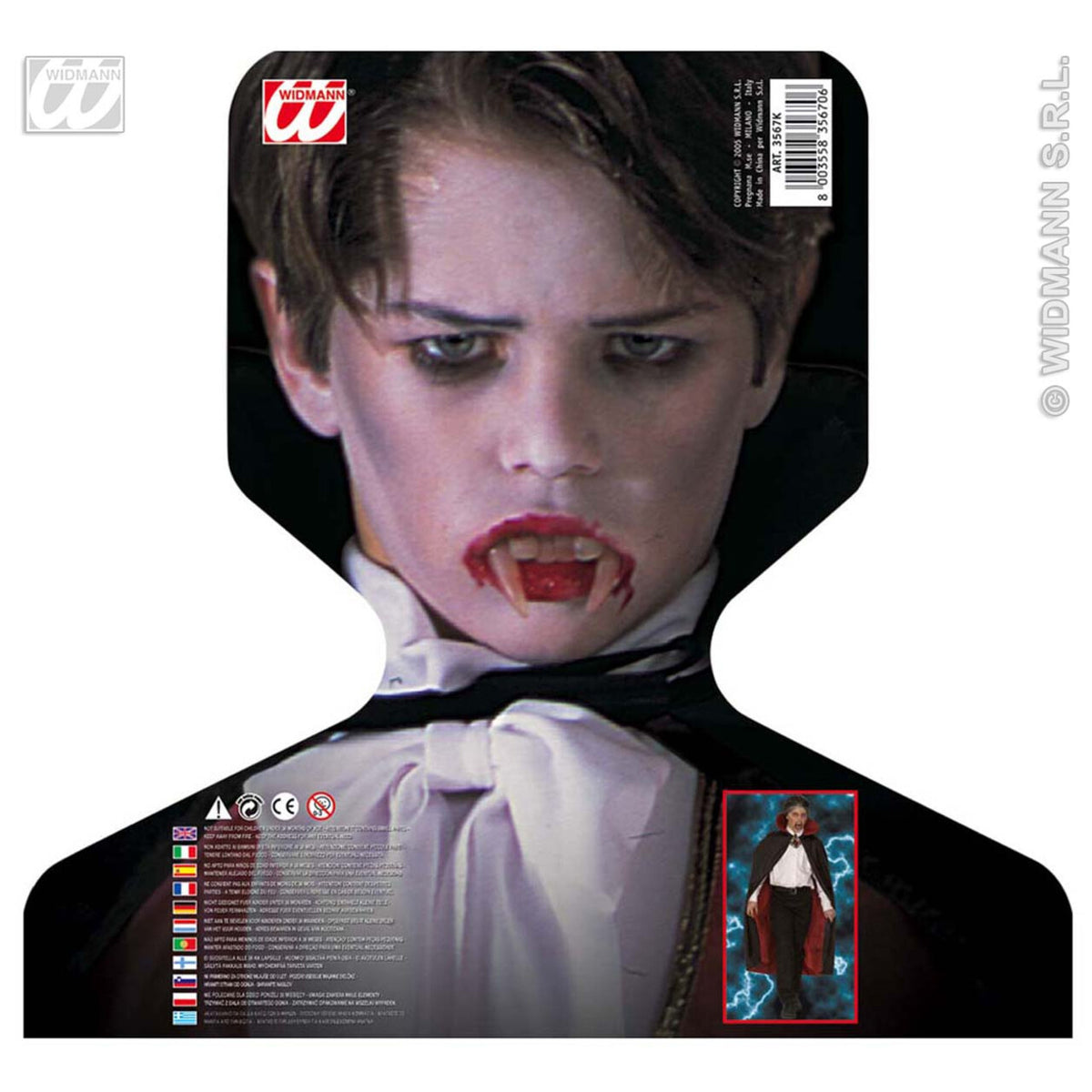 Op deze afbeelding zie je een Accessoires, van het merk Widmann. Luxe Gevoerde Cape
