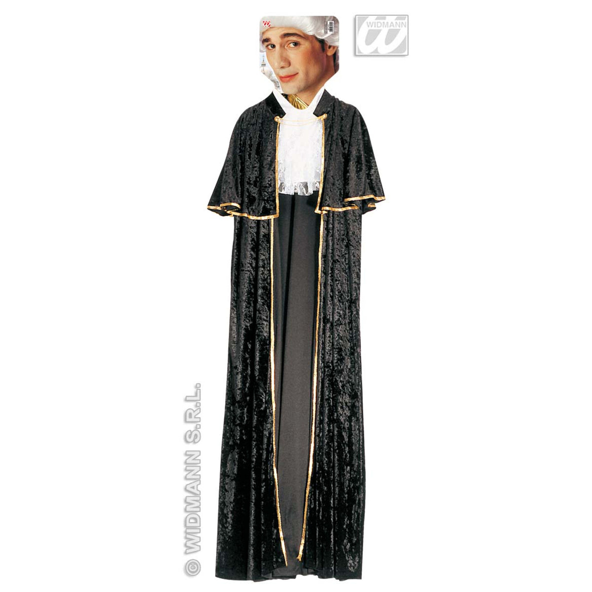 Op deze afbeelding zie je een Accessoires, van het merk Widmann. Venetiaanse Cape Fluweel Gentiluomo Kostuum Man