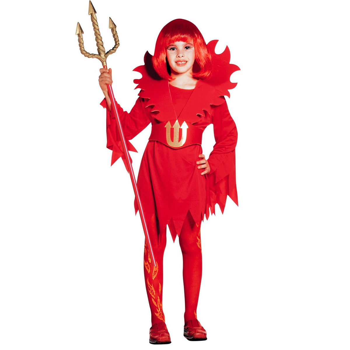 Op deze afbeelding zie je een Kostuums, van het merk Widmann. Kleine Duivelin Red Devil Kostuum Meisje
