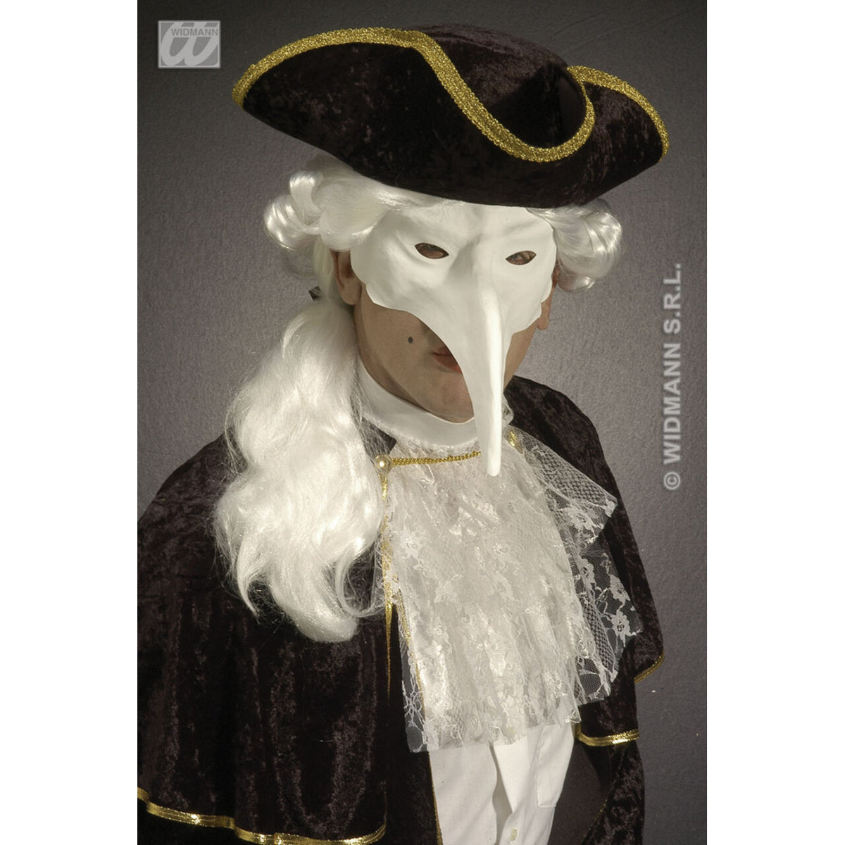 Op deze afbeelding zie je een Accessoires, van het merk Widmann. Beschilderbaar Venetie Masker
