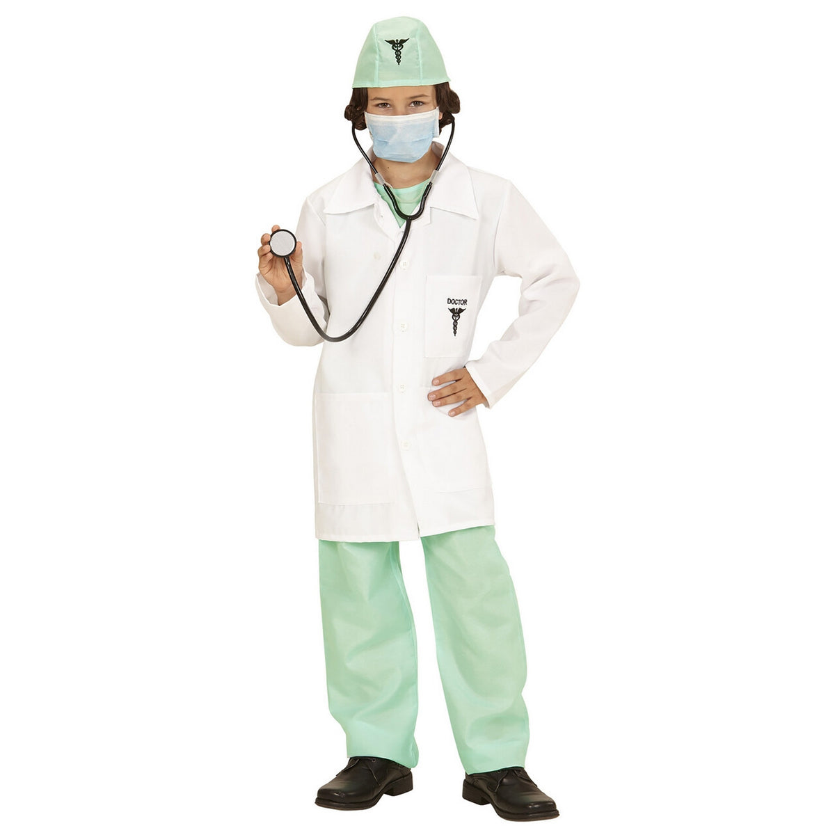 Op deze afbeelding zie je een Kostuums, van het merk Widmann. Dr Kiddo Dokter Kind Jongen Kostuum