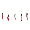 Guirlande Halloween Bijoux Avec Armes Sanguinolentes 172 Cm