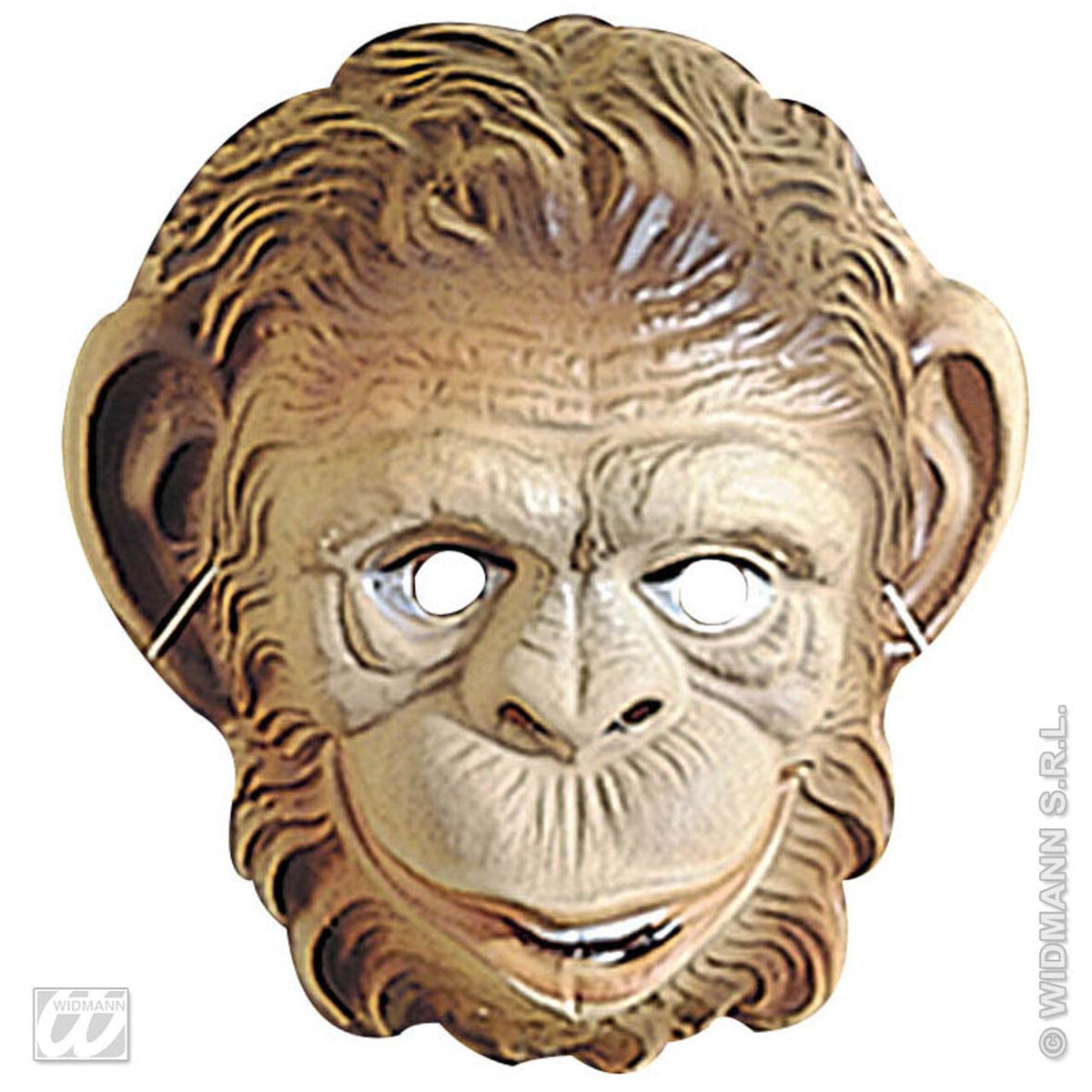 Op deze afbeelding zie je een Accessoires, van het merk Widmann. Plastic Kindermasker Aap