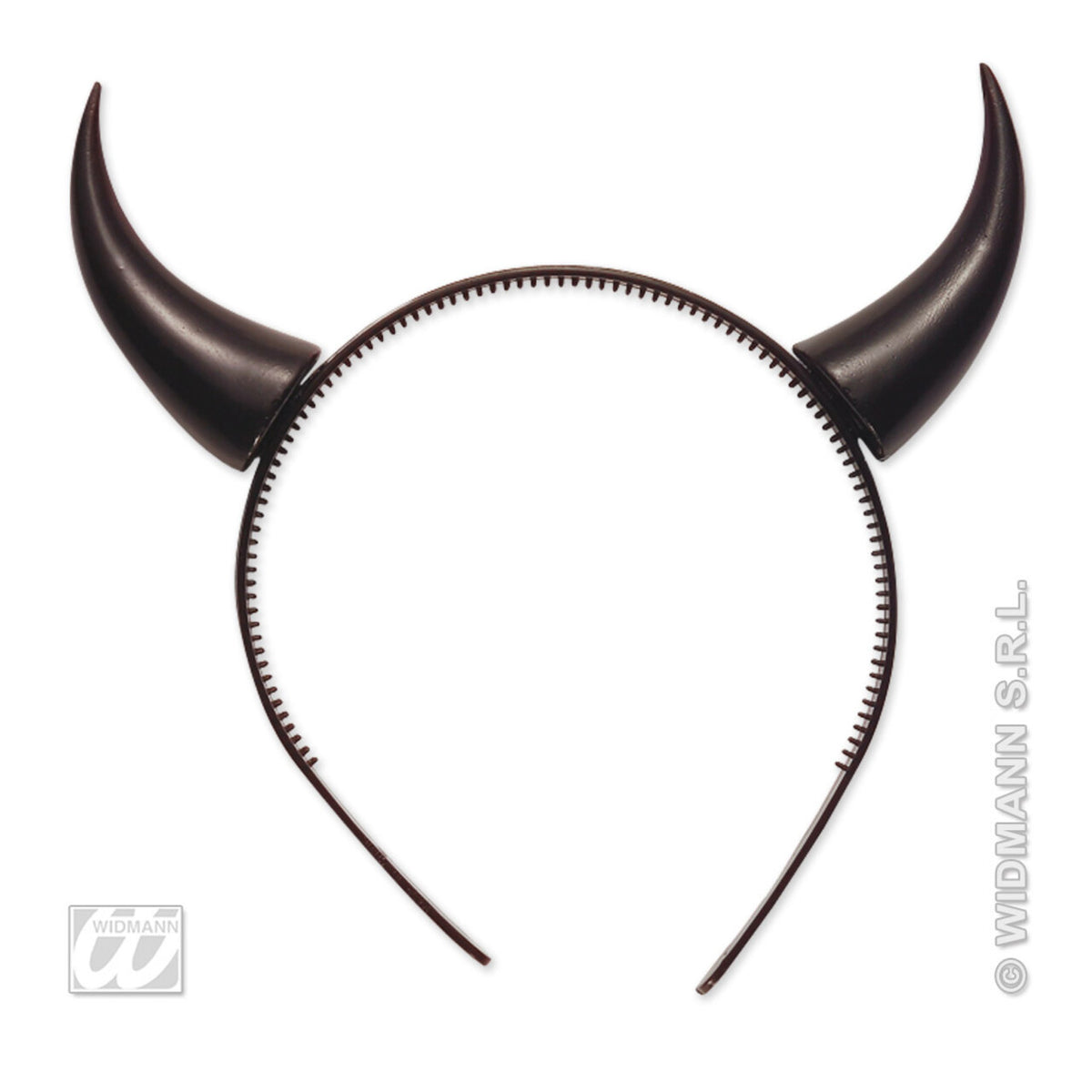 Op deze afbeelding zie je een Accessoires, van het merk Widmann. Duivelshoorn Zwart
