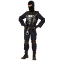 Costume Officiel Officier S.w.a.t. Noir Garçon Costume