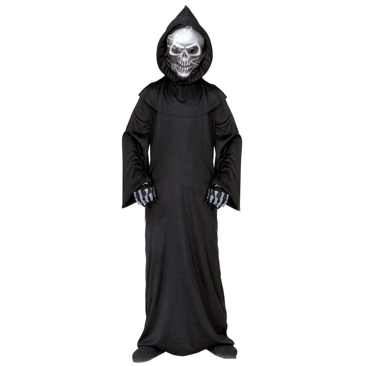 Op deze afbeelding zie je een Kostuums, van het merk Widmann. Grim Reaper, Holographic Vader Tijd Kostuum Jongen