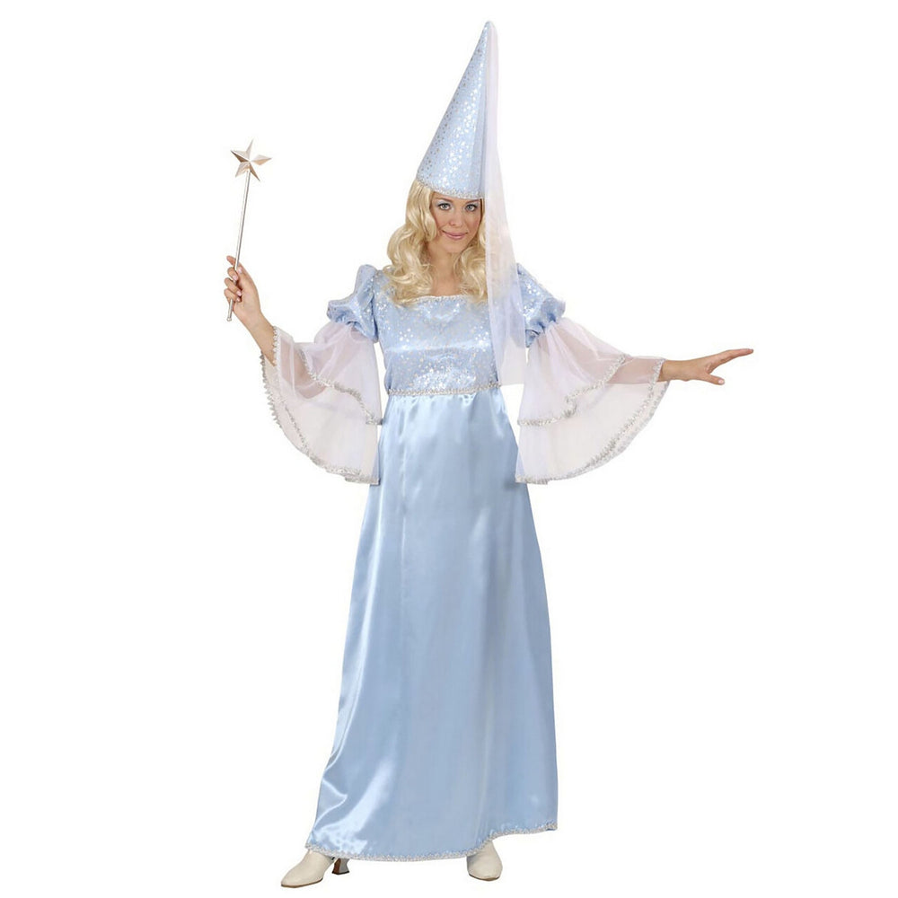 Op deze afbeelding zie je een Kostuums, van het merk Widmann. Prinses Fee, Lichtblauw Kostuum Vrouw